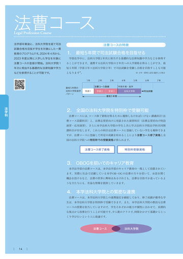 学習院大学 法学部 学部ガイド2025